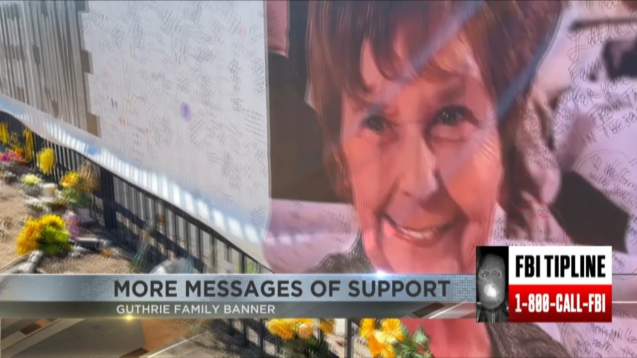 More messages of support for Guthrie family on 'Bring Her Home' banner