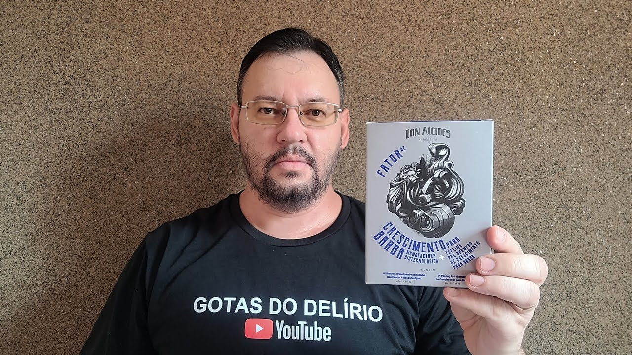 Resultado do fator de crescimento de barba Don Alcides após 30 dias de uso ....