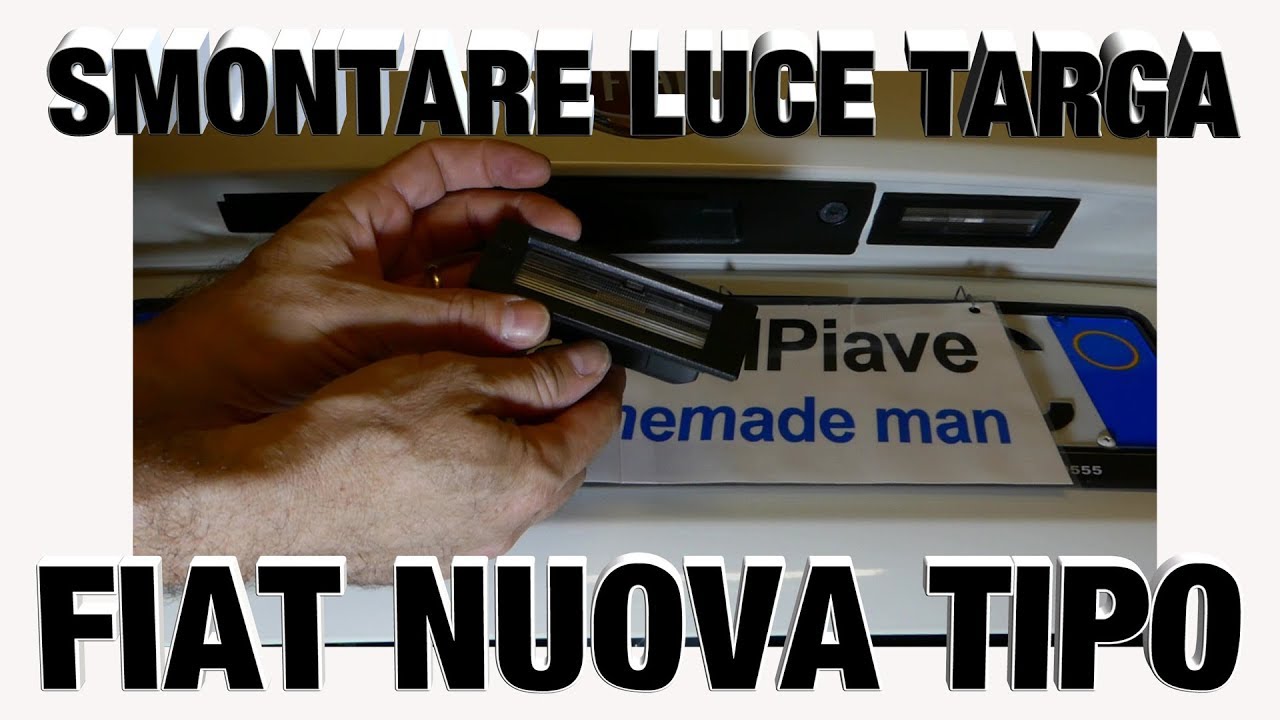 Fiat tipo 2015 cambiare luci targa Tutorial