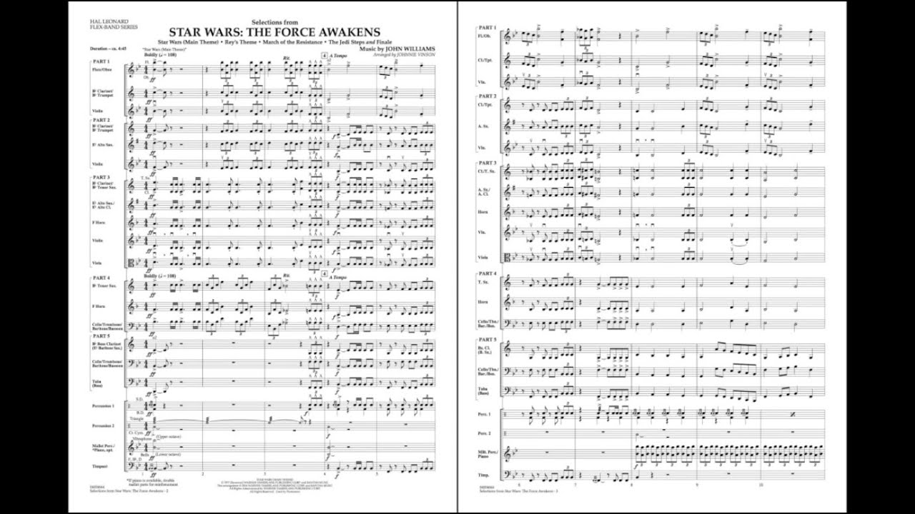 Selections from Star Wars: The Force Awakens by Williams/arr. Vinson