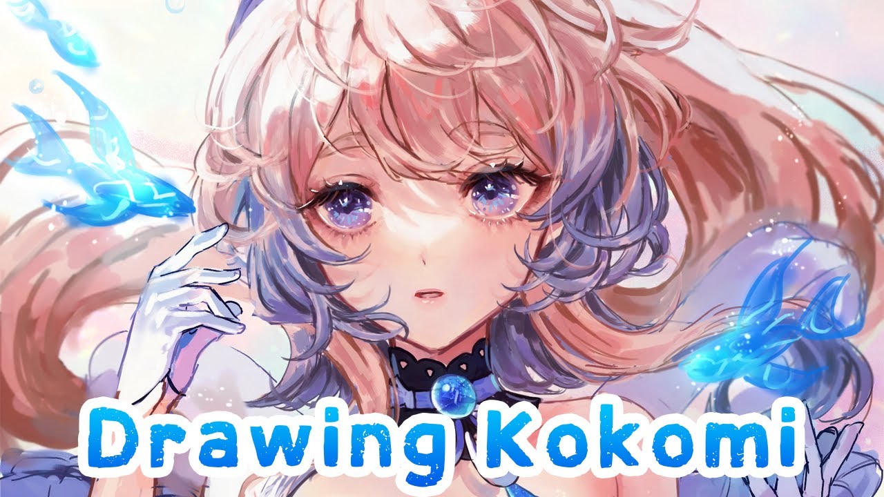 Drawing Kokomi from Genshin Impact | timelapse 🌊