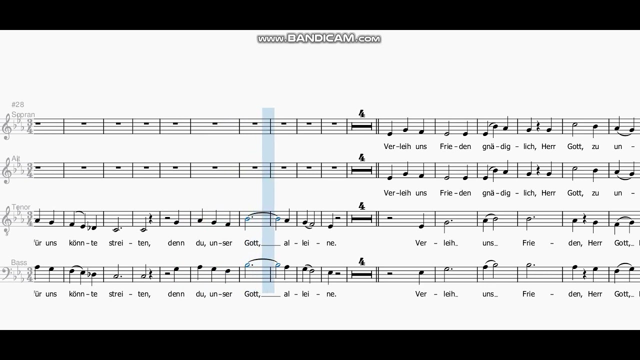 Verleih uns Frieden Mendelssohn   Tenor