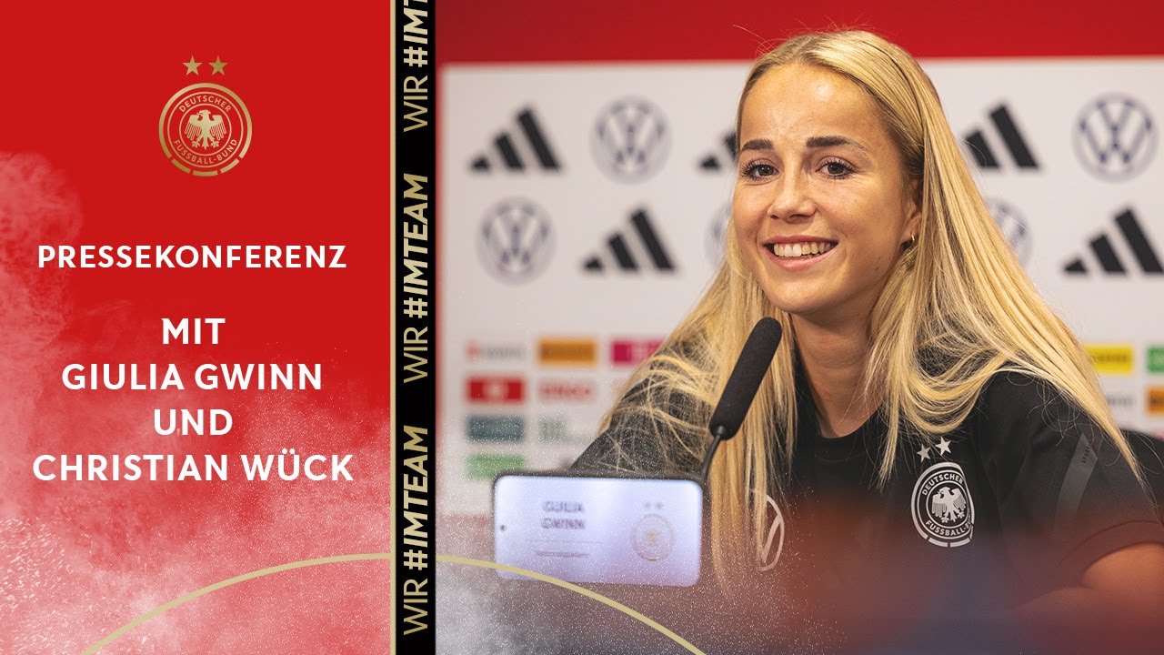 PK mit Giulia Gwinn und Christian Wück