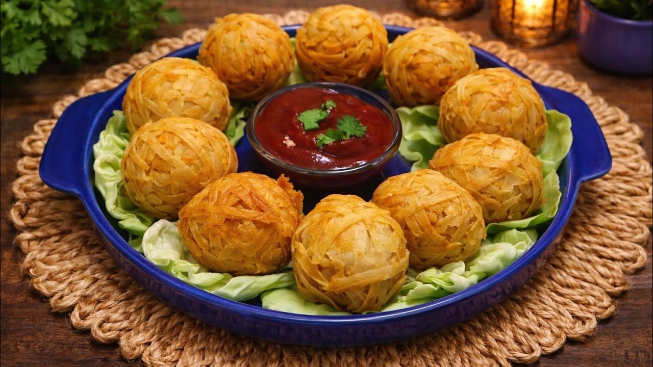 Ramzan special Chicken Thread Bites/Chicken Thread balls