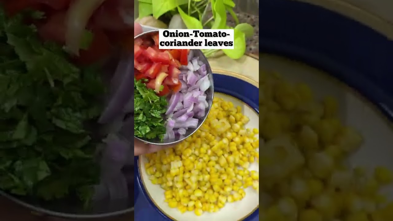 Weight-loss snack | corn chaat 🌽 | corn salad | simple &healthy