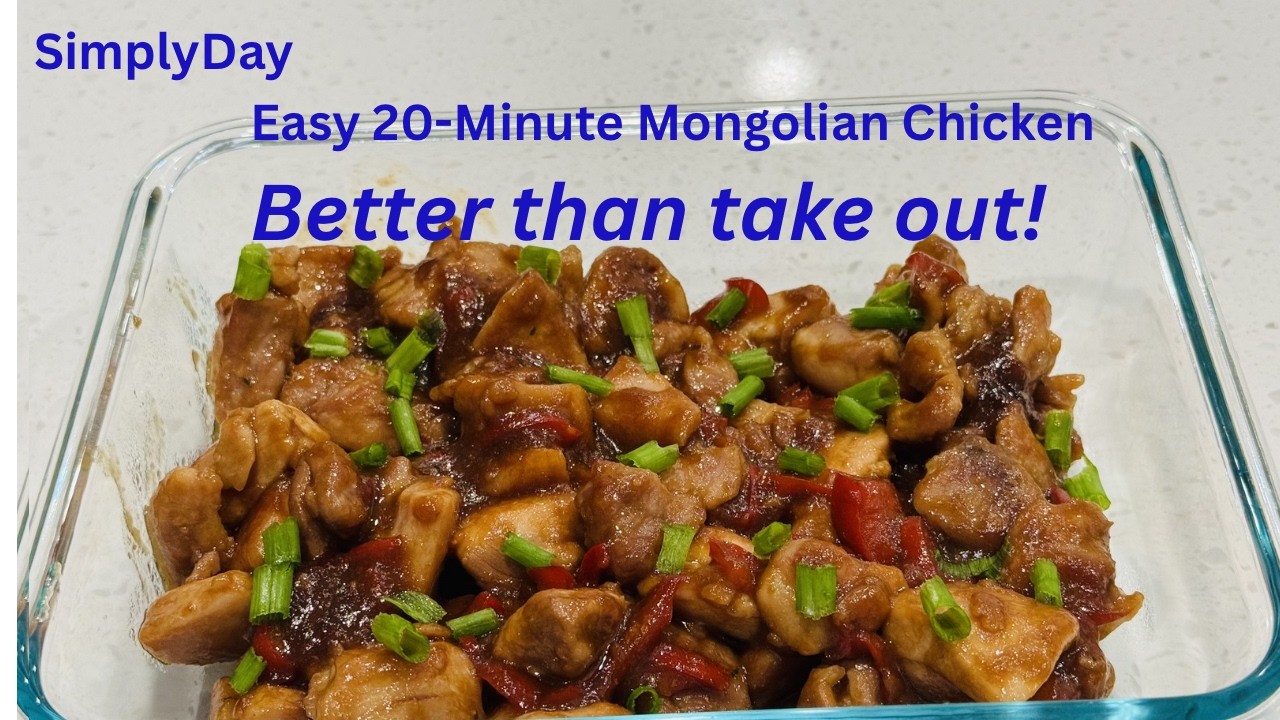 Easy 20 min Mongolian Chicken | SimplyDay