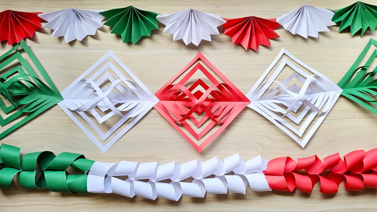 Decoración tricolor para fiestas patrias México 😍 Decoración para fiestas Patrias 😍 Viva México