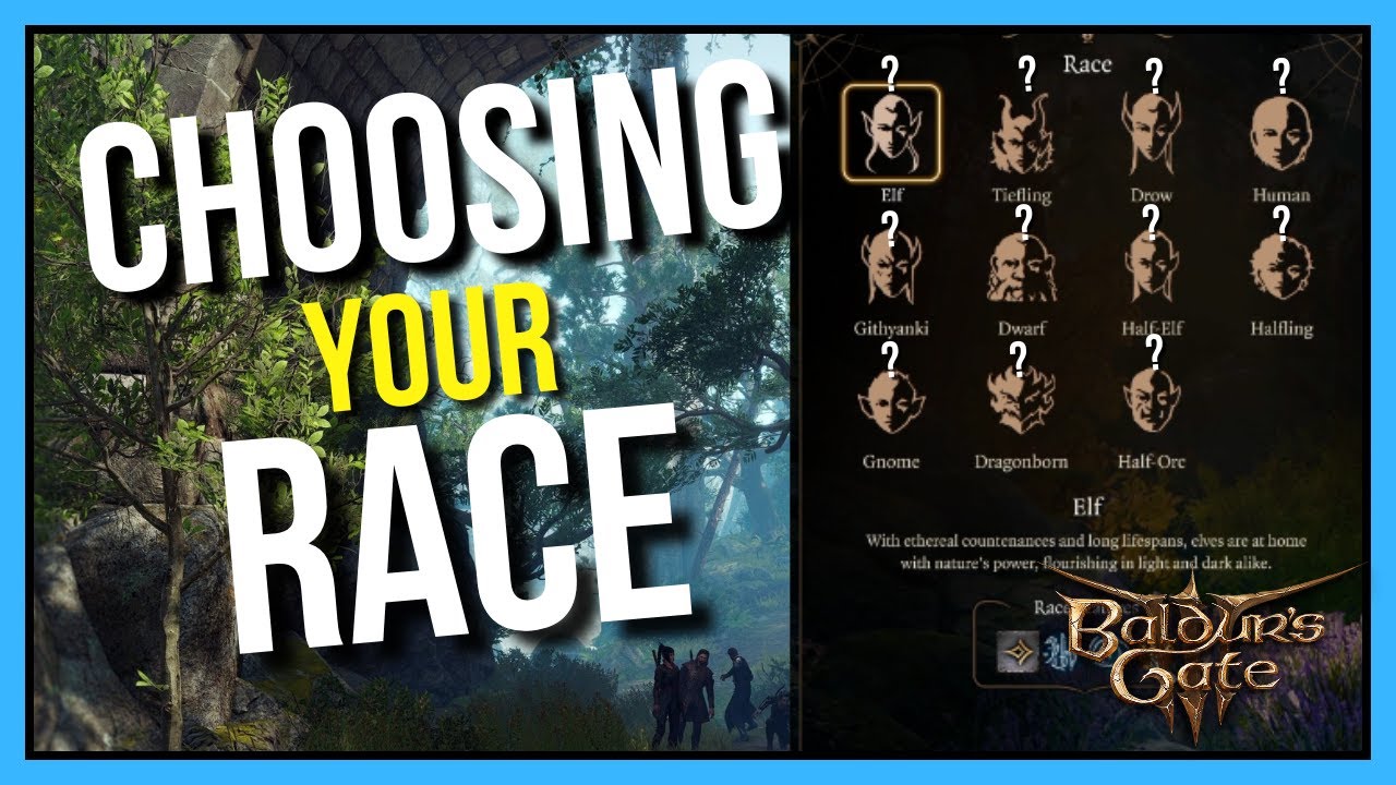 Choosing What Race to Play | Baldur's Gate 3 Character Creation