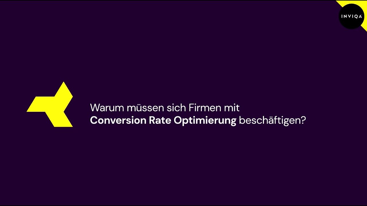 Warum m&uuml;ssen sich Firmen mit Conversion Rate Optimierung besch&auml;ftigen?