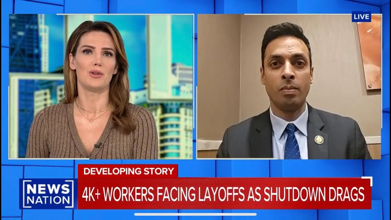 Congressman Subramanyam Discusses Ongoing Shutdown on NewsNation Now