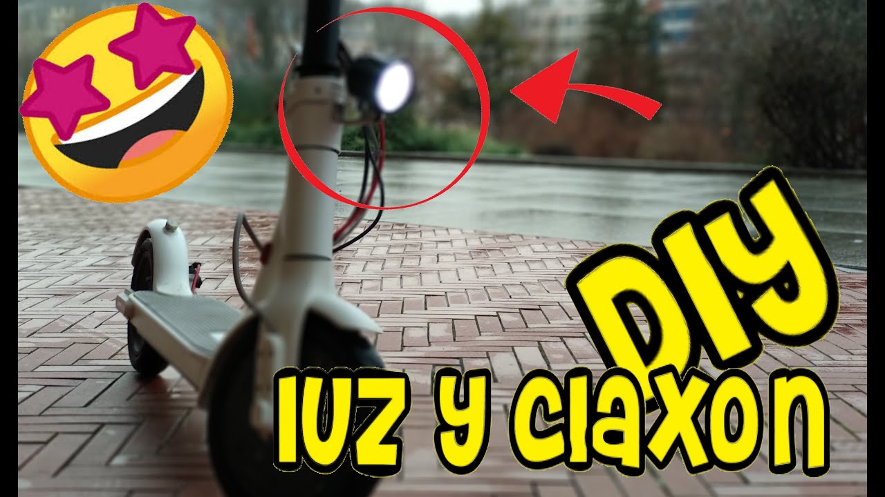 Pongo CLAXON Y LUZ al patinete Xiaomi m365