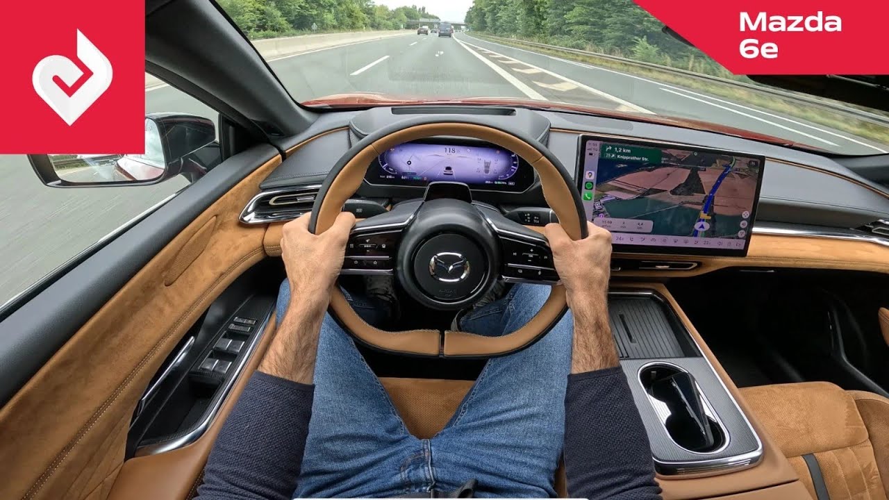 POV Mazda6e | Walkaround, Trunk, Back Seats, Cockpit, Driving, Driving in Autobahn (no limits)