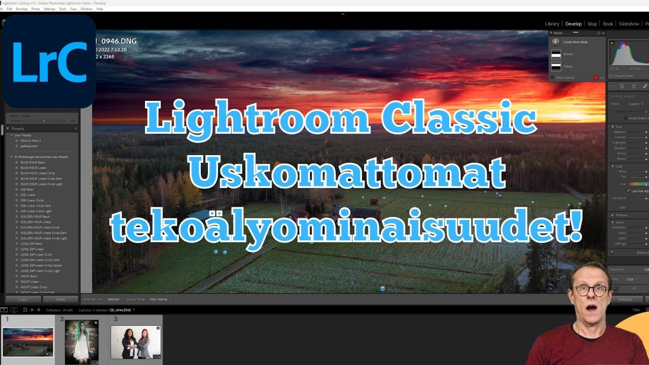 Adobe Lightroom Classicin uskomattomat tekoälyominaisuudet. Nopeuta valokuvien käsittelyä!