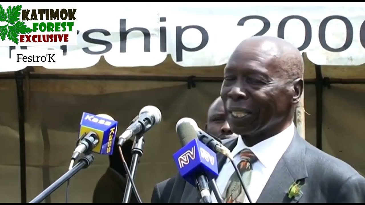 THE LATE PRESIDENT DANIEL MOI SPEAKING IN KALENJIN