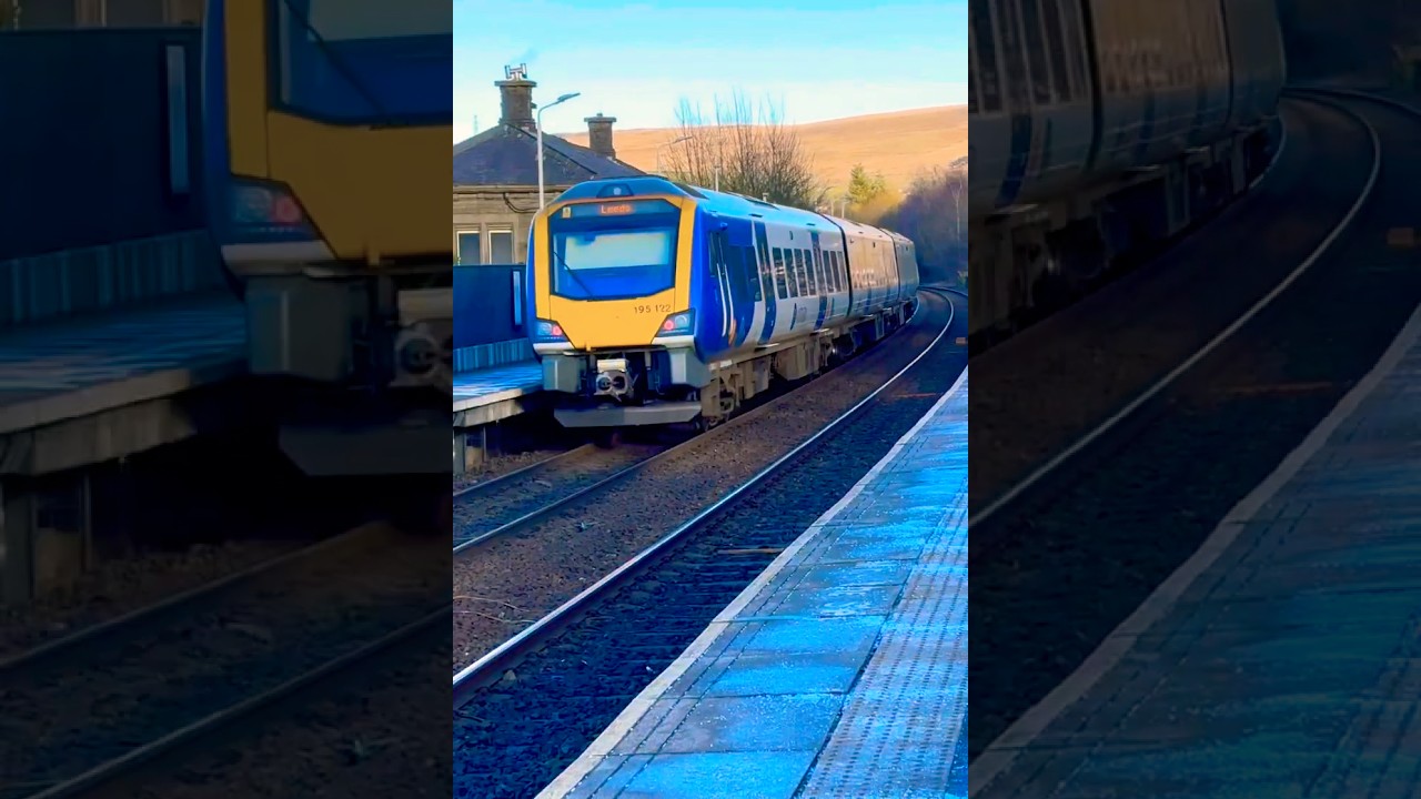 Northern Railway Train Passing Littleborough 