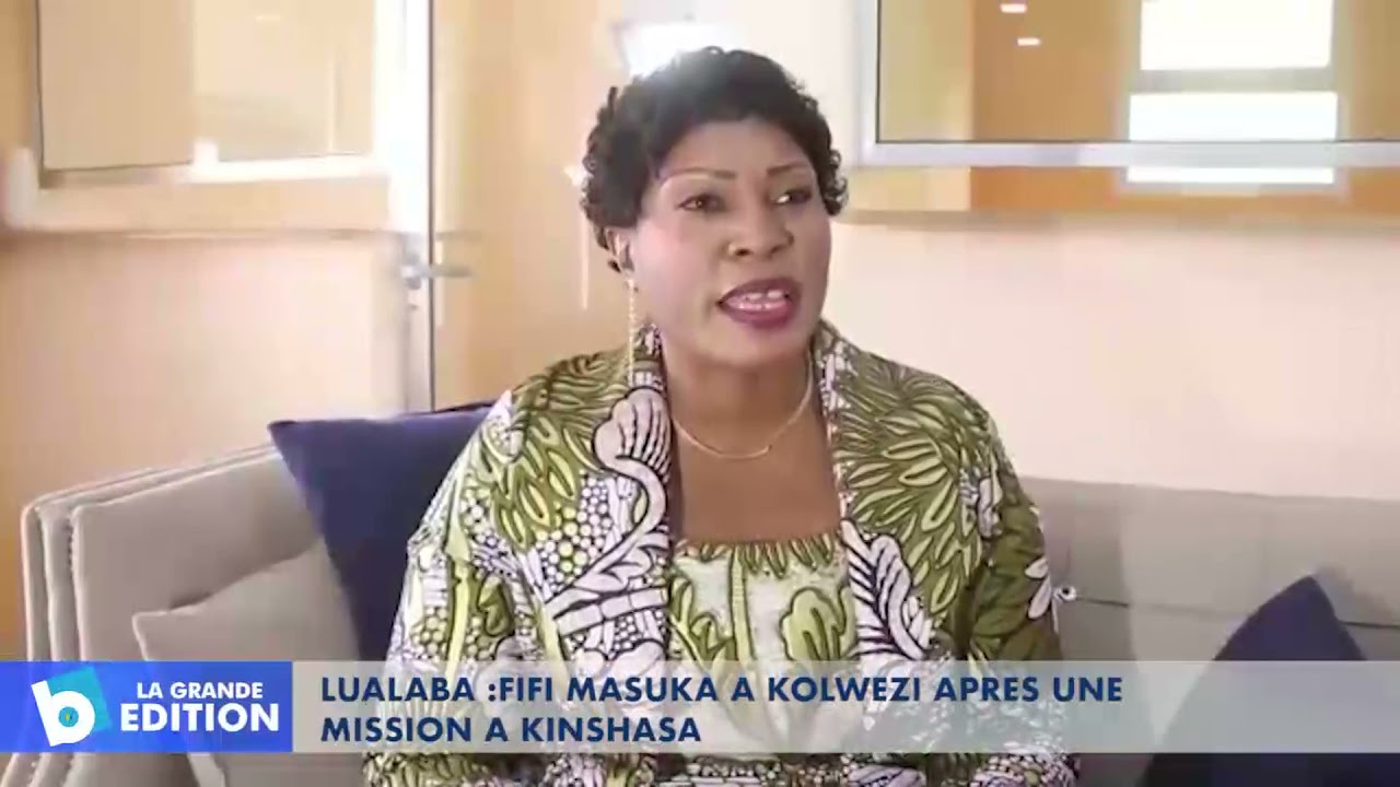 Lualaba: Fifi Masuka à Kolwezi après une mission à Kinshasa