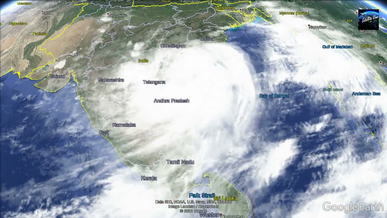 Cyclone Gulab Live Update | Gulab Cyclone Live Satellite Image