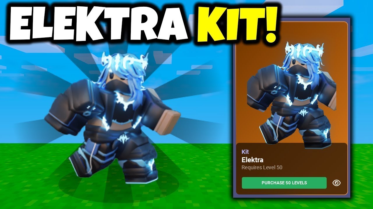 SO I USED THE LEVEL 50 ELEKTRA KIT IN ROBLOX BEDWARS AND THIS KIT IS INSANEEEEE!