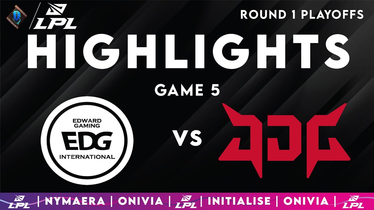 EDG vs JDG Highlights Game 5 | LPL Playoffs 2025 | EDward Gaming vs JD Gaming by Onivia