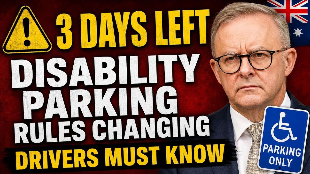 3 Days Left! Australia Disability Parking Rules Changing &mdash; Drivers Must Know This