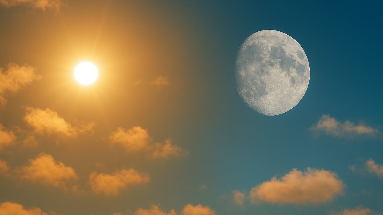 🌕 إزاي بنشوف القمر بالنهار؟