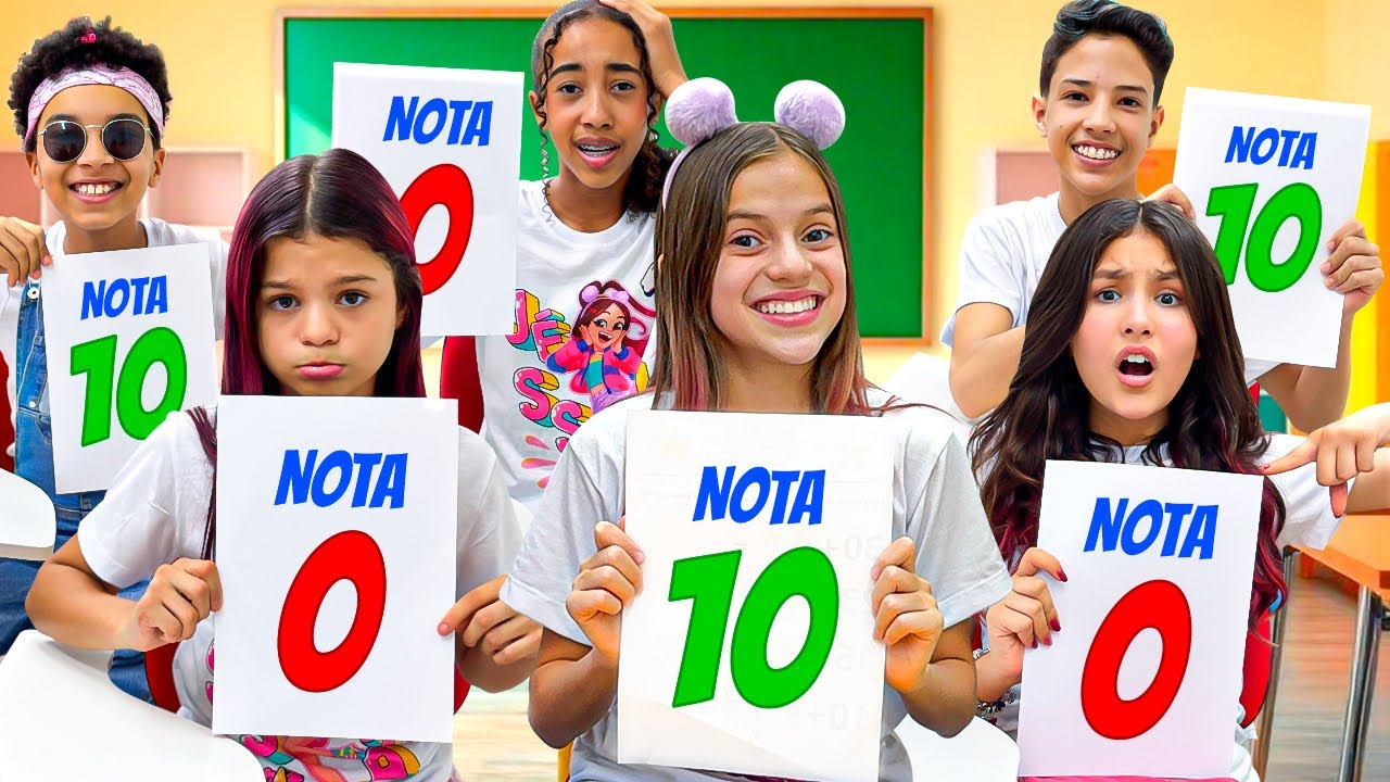 MANU TIROU ZERO NA PROVA! E JÉSSICA ENSINA QUE É IMPORTANTE SER UM BOM ALUNO.
