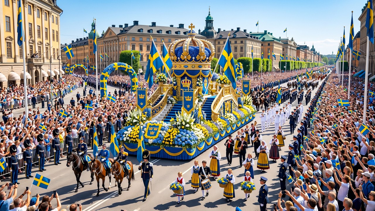 National Day of Sweden Parade 2026 🇸🇪👑 | Royal Celebration, Military Parade & Scandinavian Pride ✨