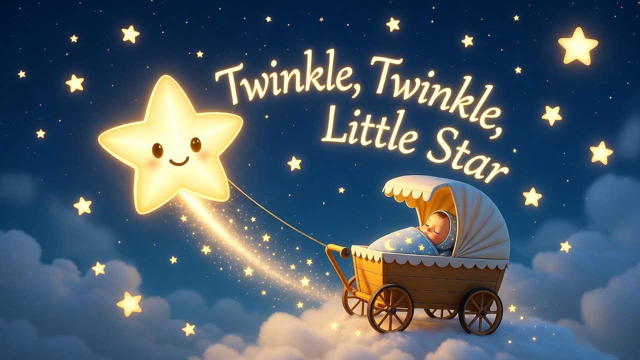 ⭐ Twinkle Twinkle ⭐ Peaceful Bedtime Lullaby | Soft Sleep Music for Kids and Babies 🌙