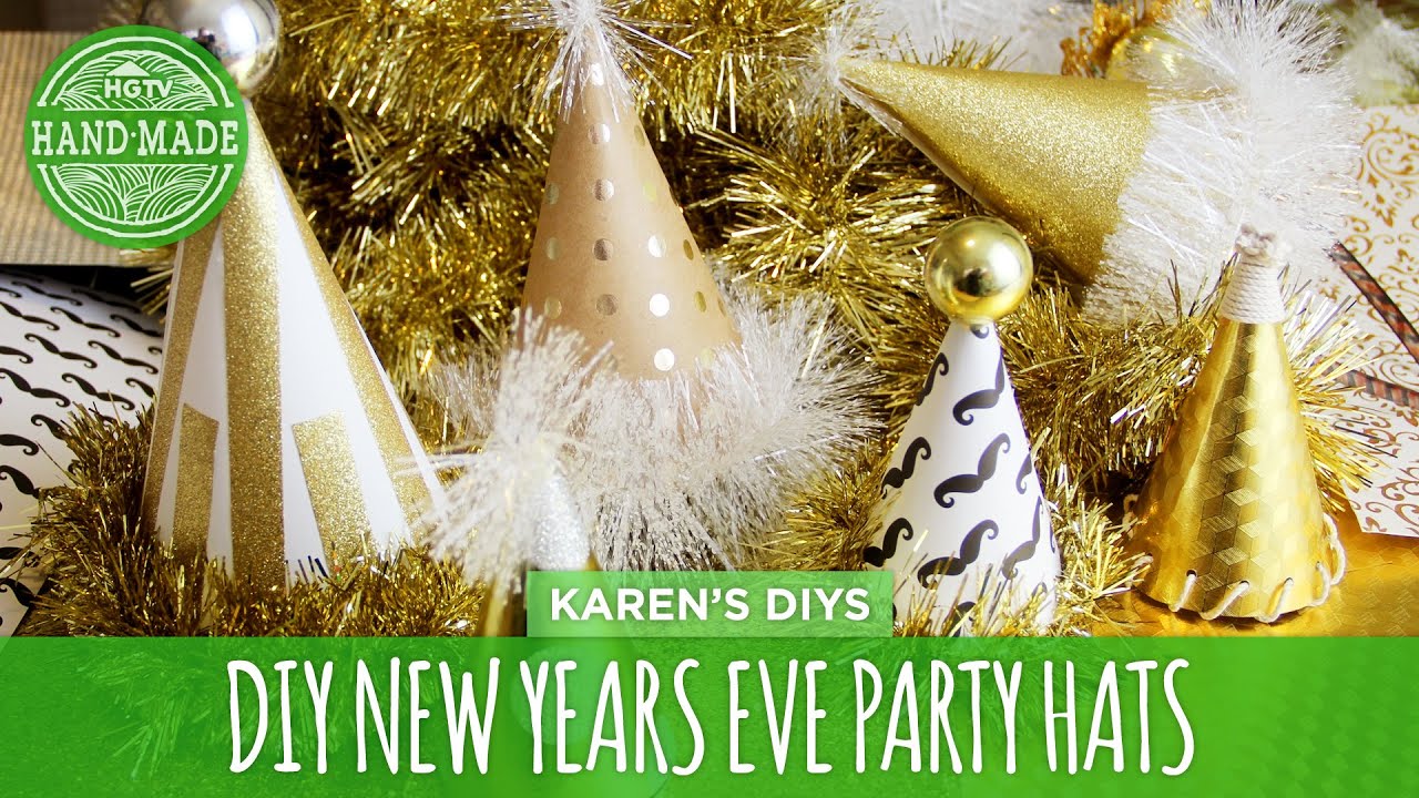 DIY New Years Eve Party Hats - HGTV Handmade