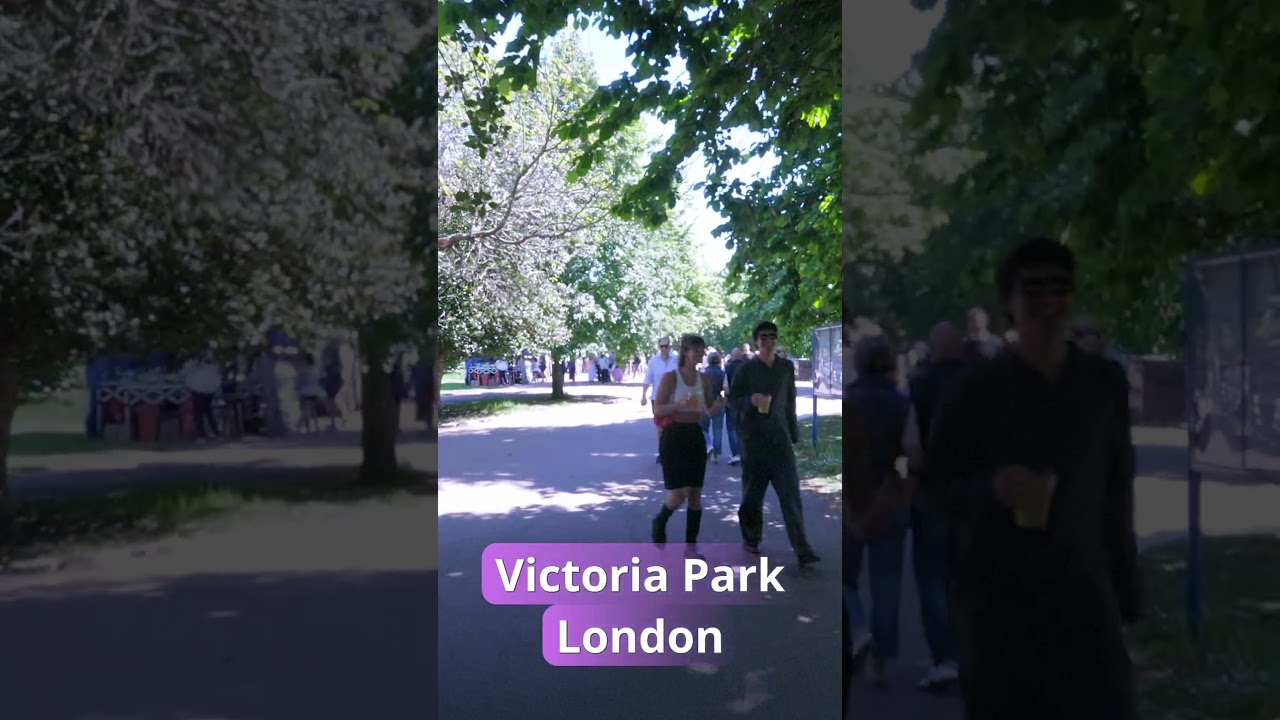 🇬🇧 Victoria Park London Walk | Beautiful Day in East London #travel #london  #park #shorts