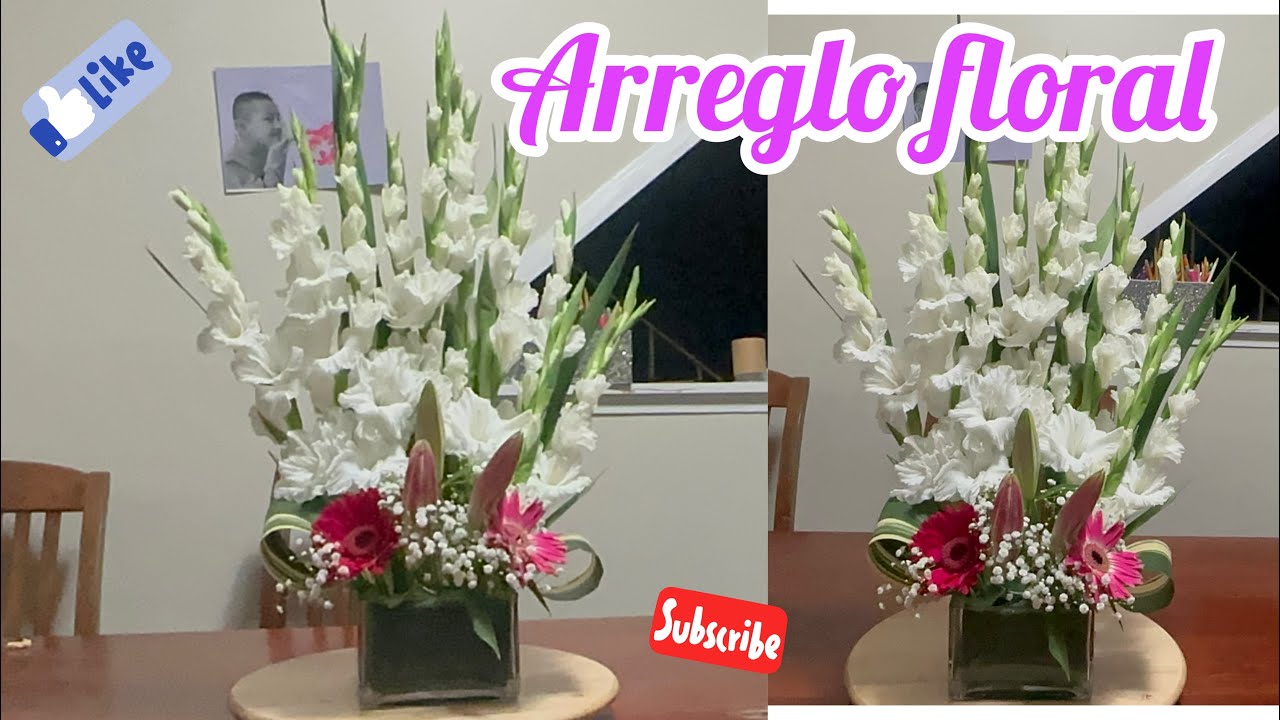 Decoroso,listo, fresco DIY de decoración para el hogar de arreglos florales deIkebana;con GLADIOLOS