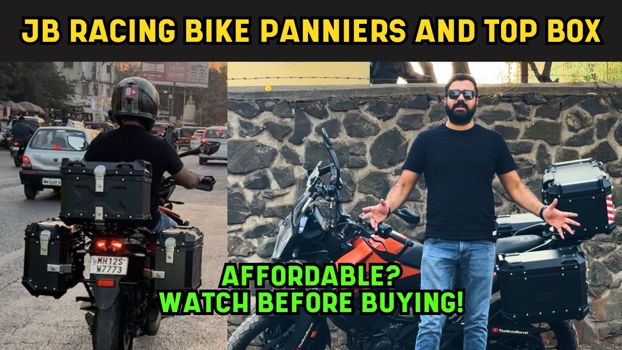 Best PANNIERS and TOP BOX for bike? JB RACING PANNIERS | Touring Setup on bike | KTM 390 ADVENTURE