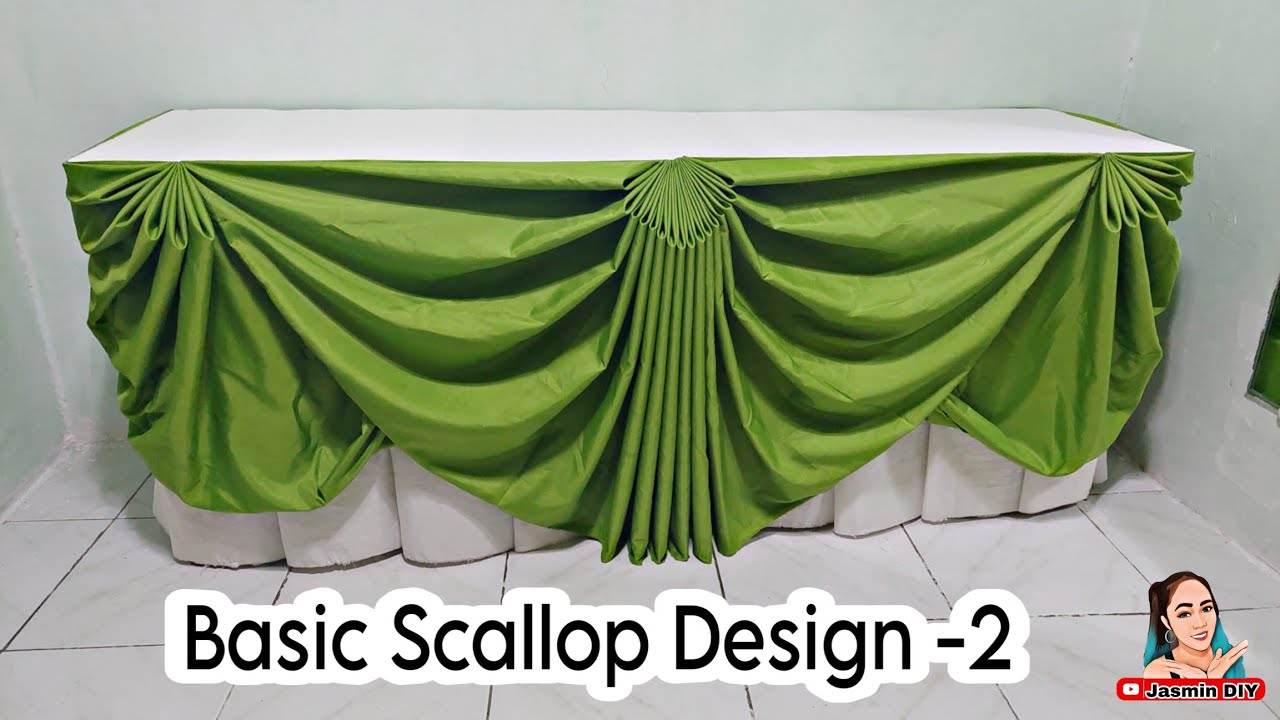 Scallop Design 2 Tutorial Table Skirting Ideas for Beginners