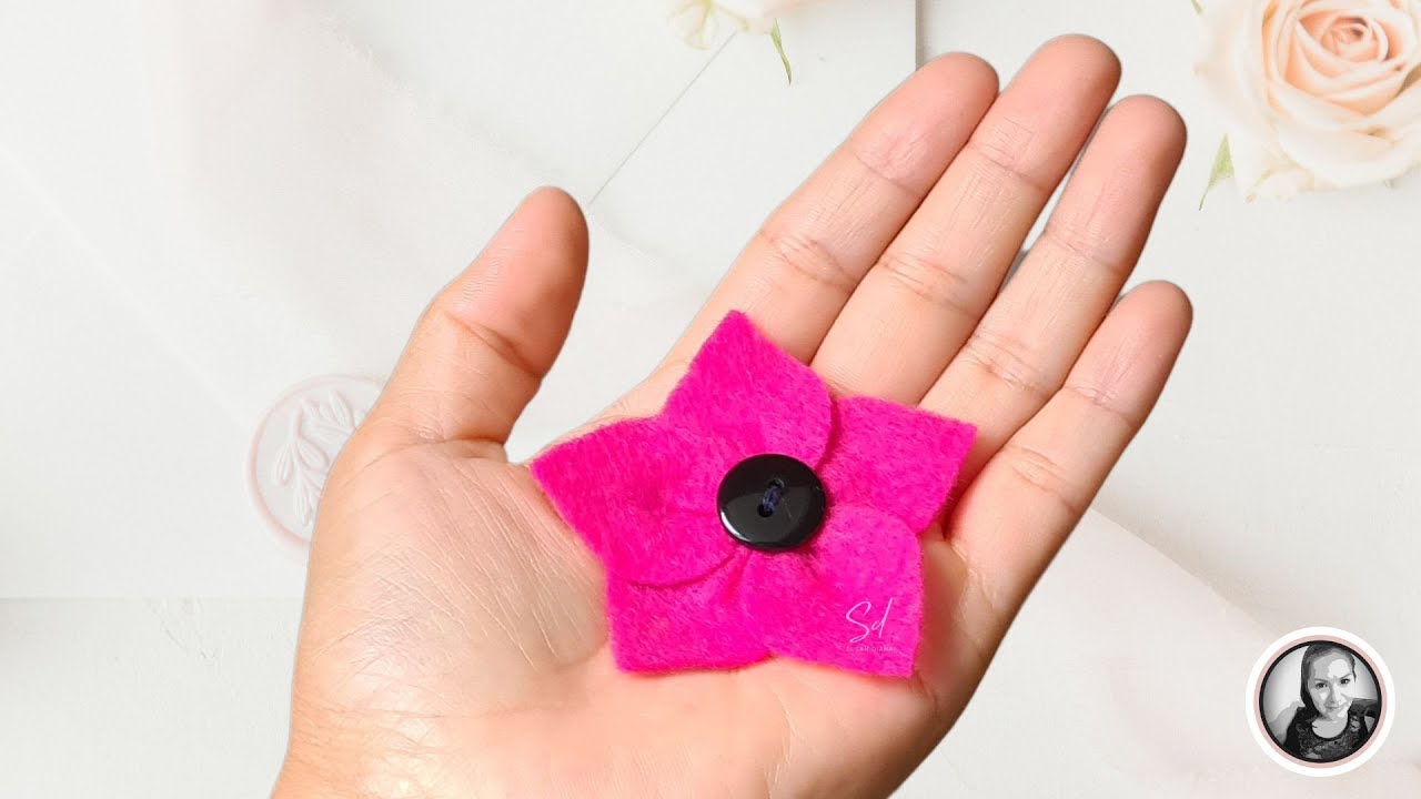 Cómo hacer una flor de fieltro fácil y rápida | manualidades para principiantes | Susan Diana