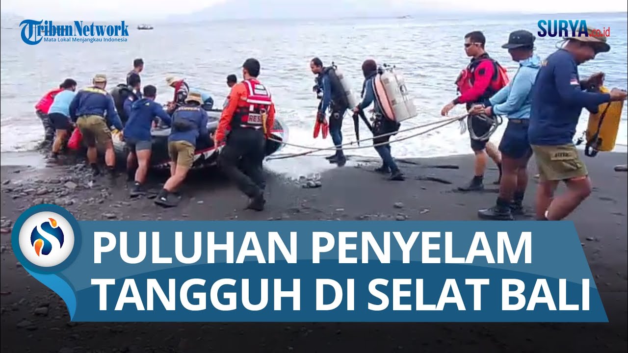 Puluhan Penyelam Tangguh di Terjunkan di Selat Bali Telusuri Bangkai Kapal Tunu Pratama