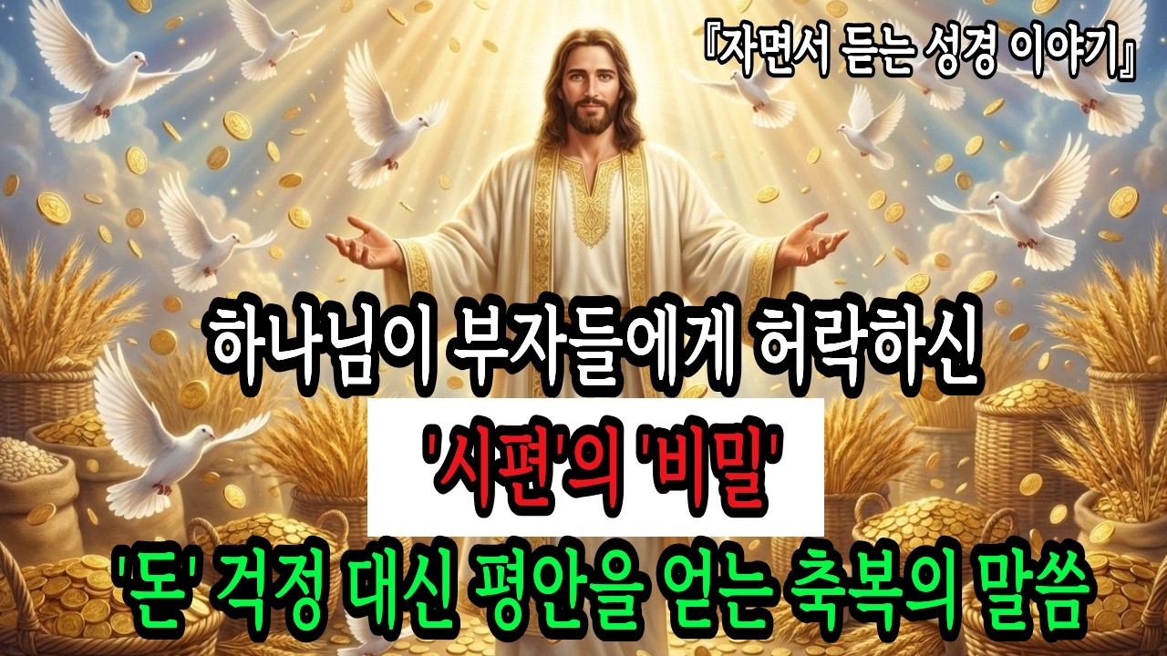 하나님이 '부자'들에게 허락하신 '시편'의 '비밀', '돈' 걱정 대신 평안을 얻는 축복의 말씀ㅣ성경 말씀ㅣ재정축복기도 | 재정축복