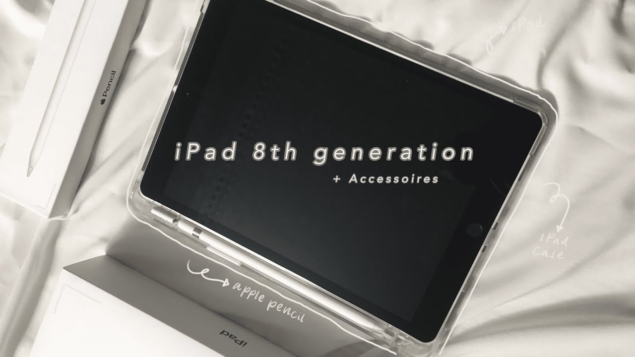 iPad 8th Gen 2020 & Apple Pencil 1st Gen UNBOXING (+ accessories) | Indonesia 🇲🇨