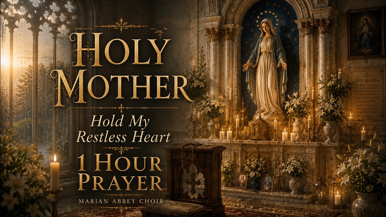 1 Hour Marian Prayer - Holy Mother Hold My Restless Heart | Sacred Hymns for Peace