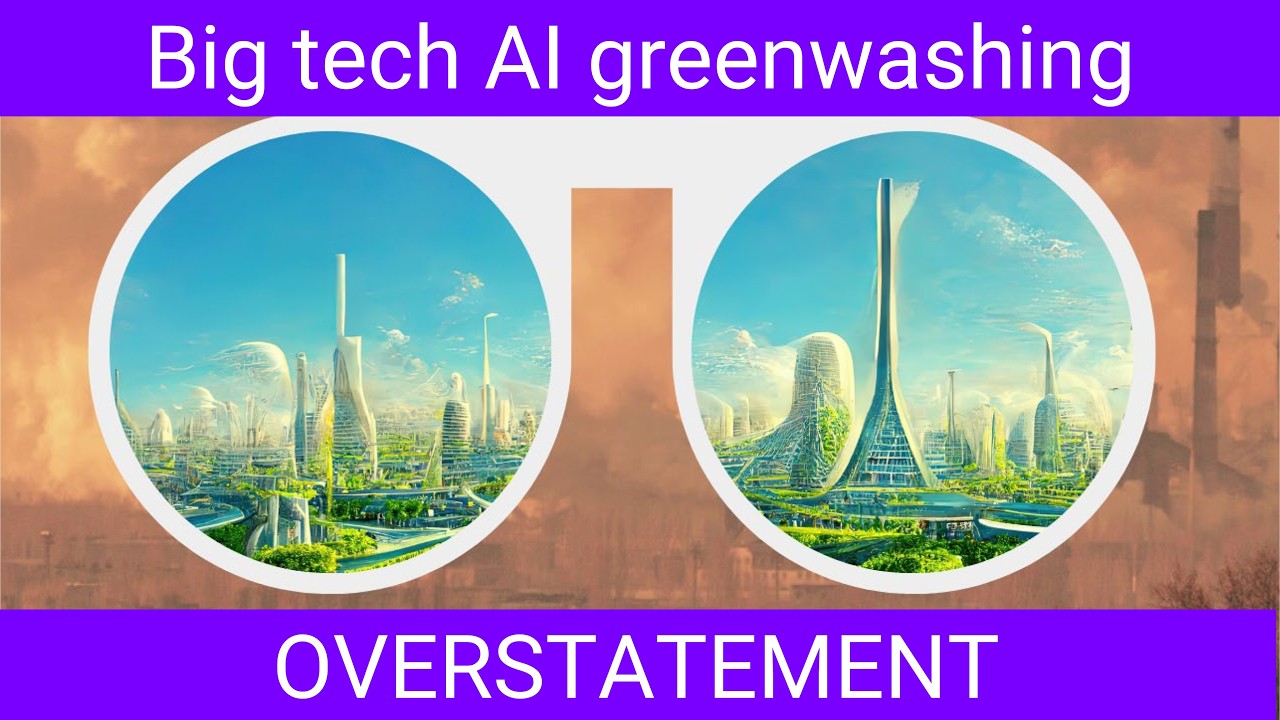 NEW REPORT - How Big Tech overstates the climate benefits of AI