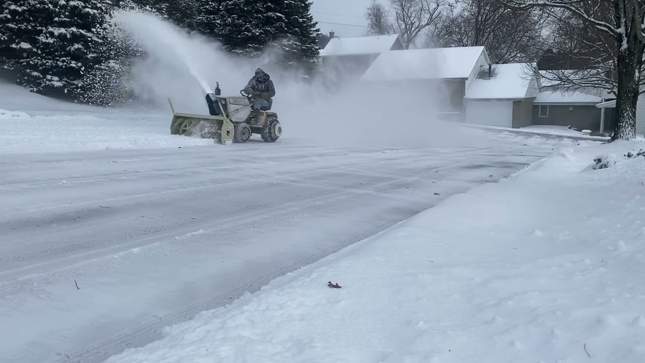 Cub Cadet 882& 451 snowblower team = snowstorm 2025 conquered