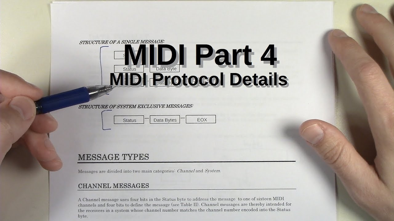MIDI Part 4 - MIDI Protocol Details