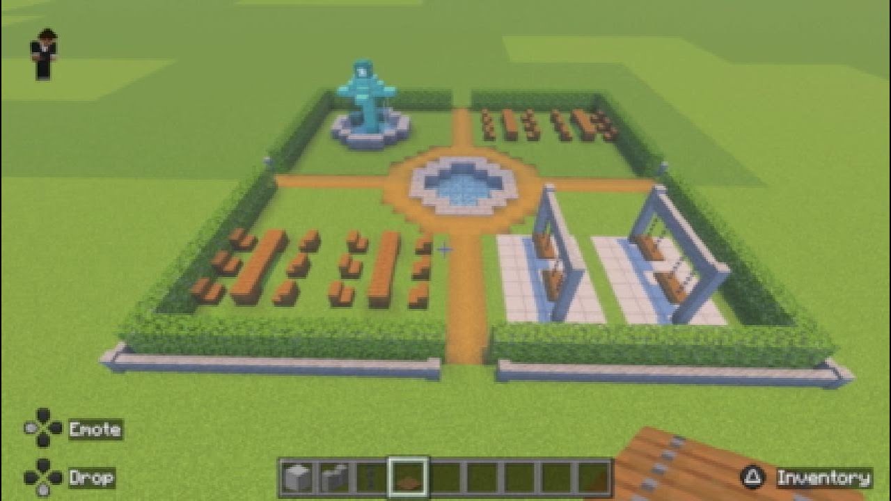 Minecraft tutorial for a park on Minecraft PS5