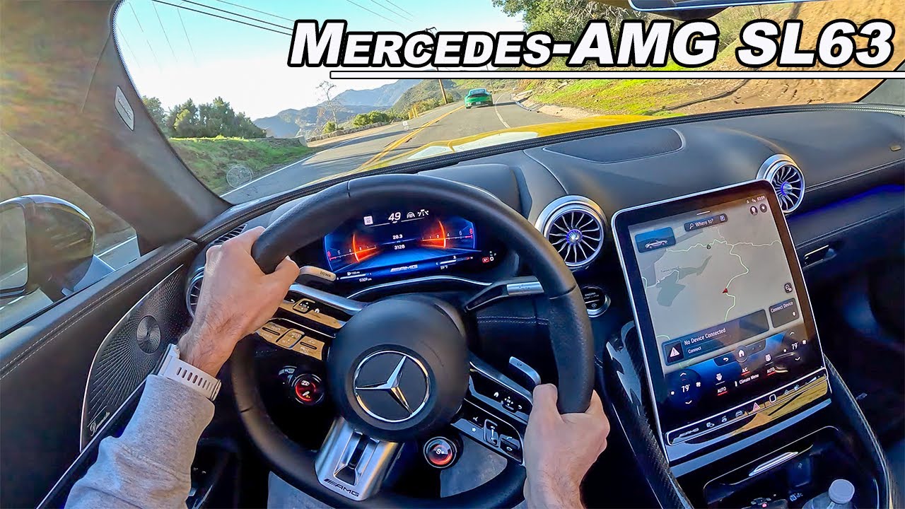 2022 Mercedes-AMG SL63 - The BiTurbo V8 Roadster You Need to Drive (POV Binaural Audio)