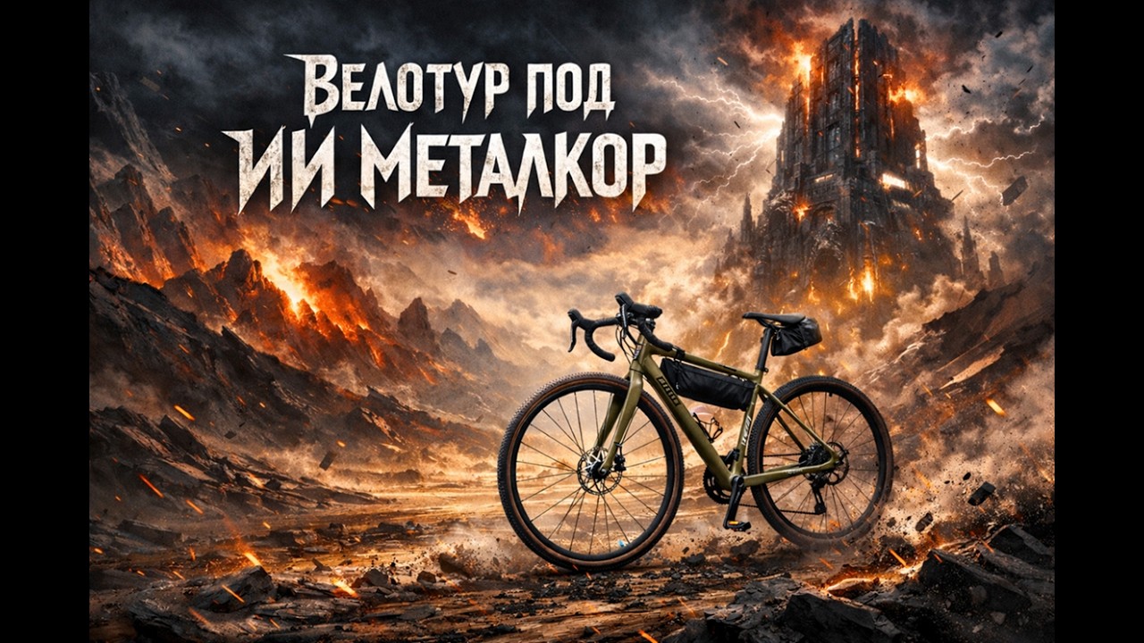 Небольшой велотур выходного дня под сгенерированный нейронкой забойный металкор
