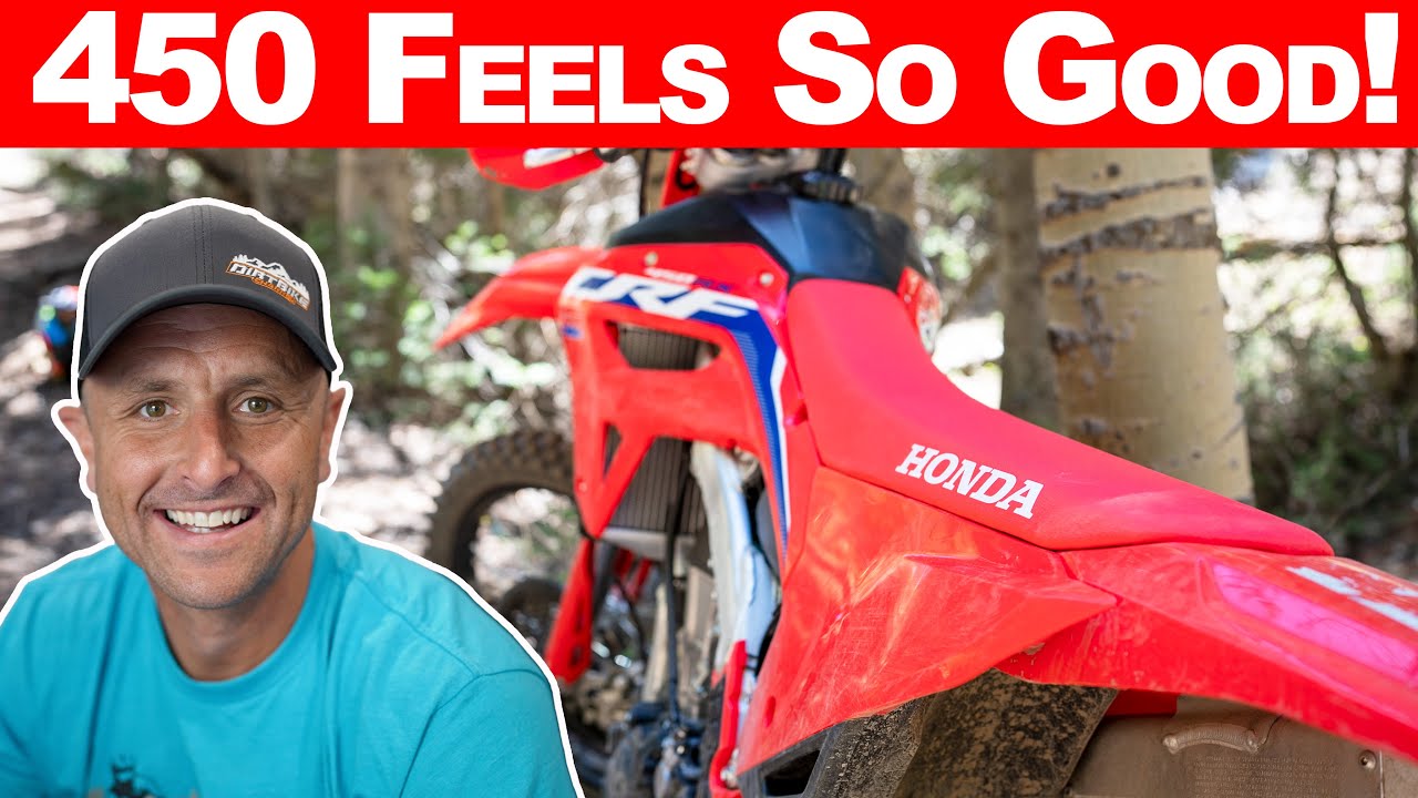 RED HOT Honda CRF450RX on Mountain Single Track