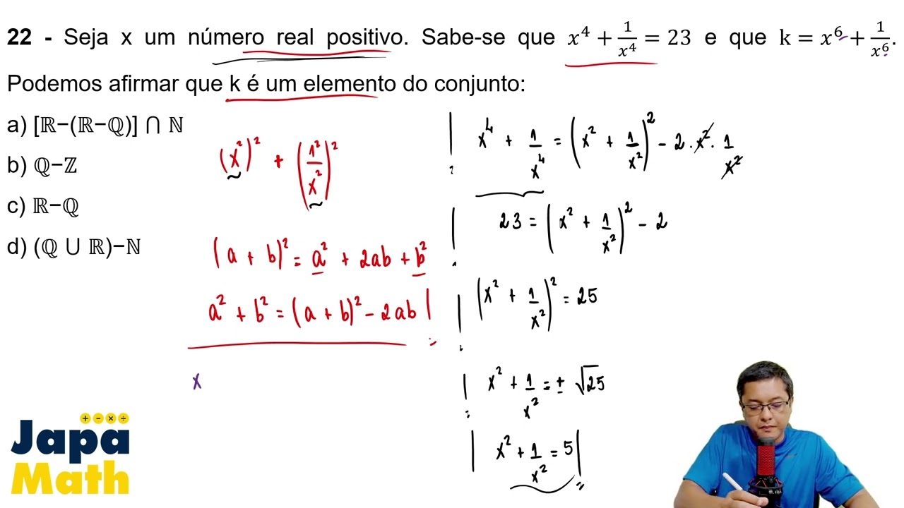 Prova AFA Resolvida(2024 - 2025) - Matem&aacute;tica - Quest&atilde;o 22