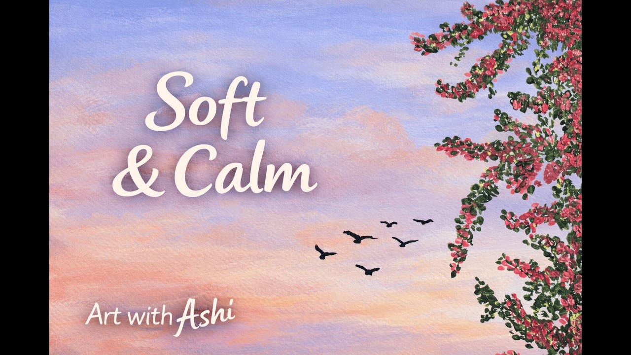 Painting Flowers to Relax My Mind After Work | Acrylic Painting | Art with Ashi