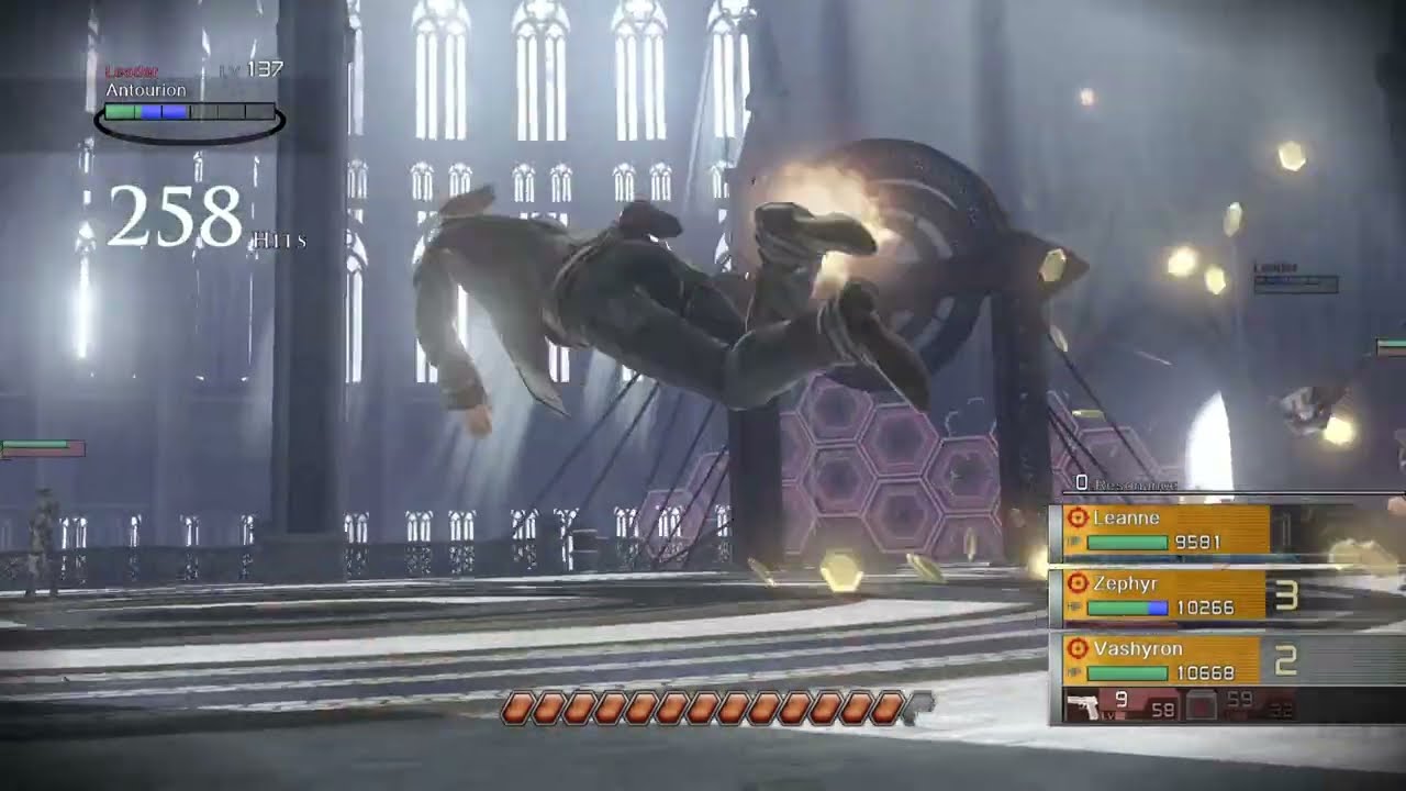 Cardinal Antourion in Zenith difficulty from Resonance of Fate HD 4K Edition