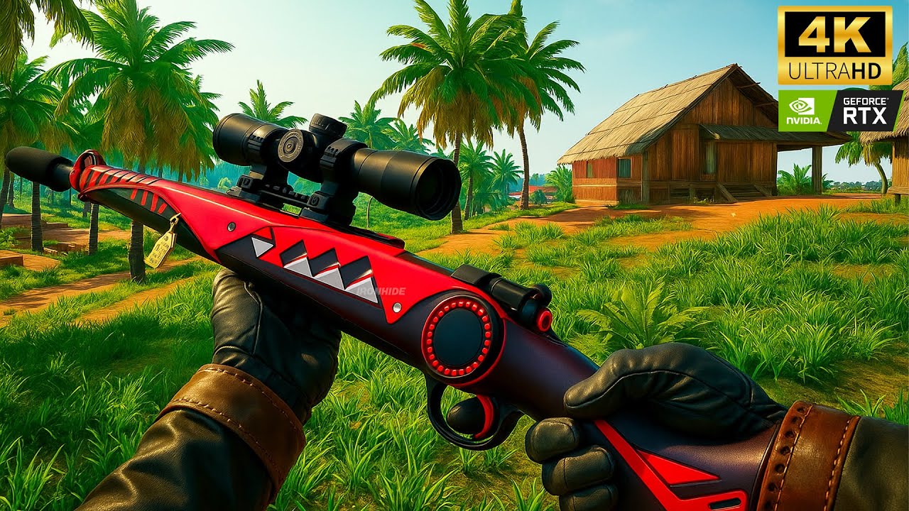 PUBG PC: Sanhok Kar98K Sniper 4K Gameplay (No Commentary)