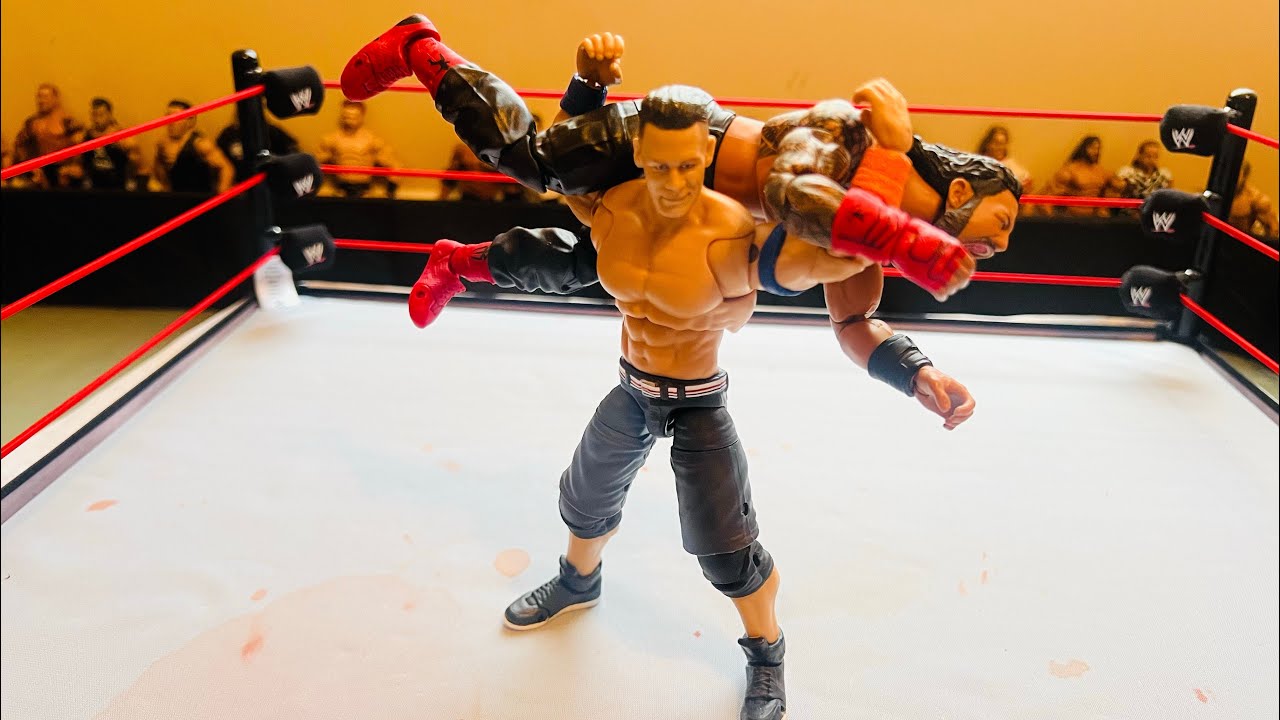 JOHN CENA VS ROMAN REIGNS JEEW UNIVERSAL CHAMPIONSHIP MATCH -JEEW- WWE FIGURES